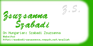 zsuzsanna szabadi business card